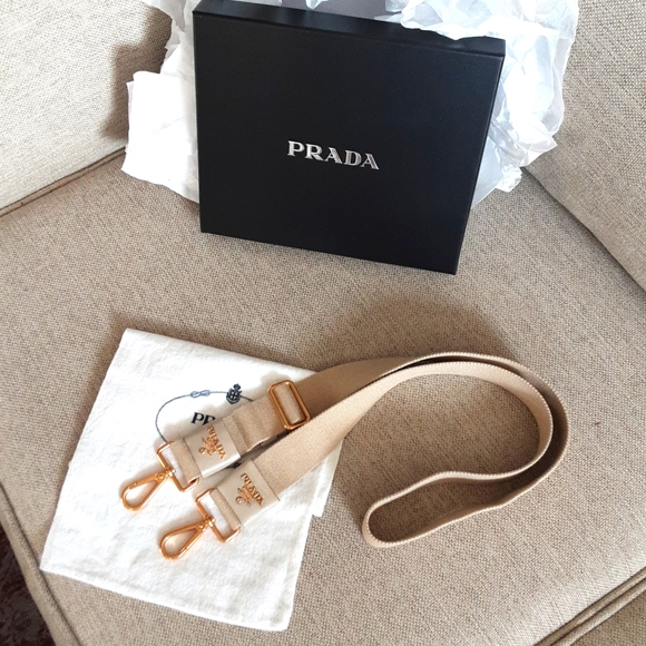 Prada crossbody shoulder straps replacement Unisex Saffino leather - Picture 6 of 12